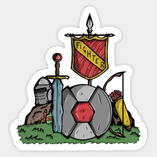 Fighter RPG Sticker